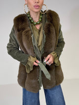 Gilet in ecopelliccia FEDERICA BI