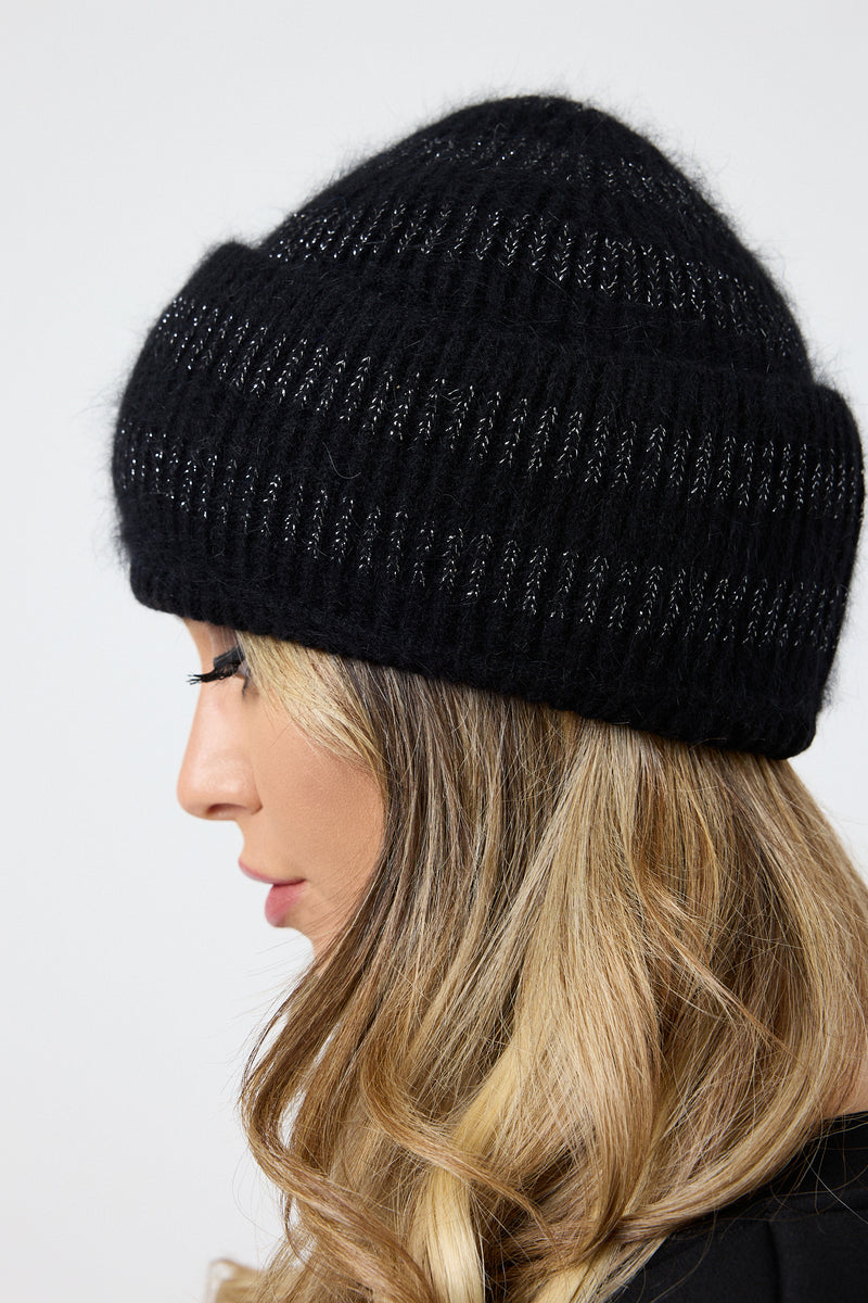 Cuffia nera lurex FEDERICA BI