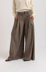 Pantalone tortora palazzo FEDERICA BI