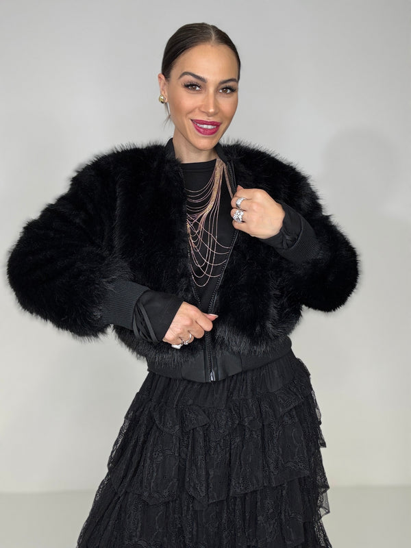 Giacca ECO nera FEDERICA BI