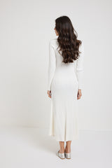 Abito bianco in viscosa FEDERICA BI