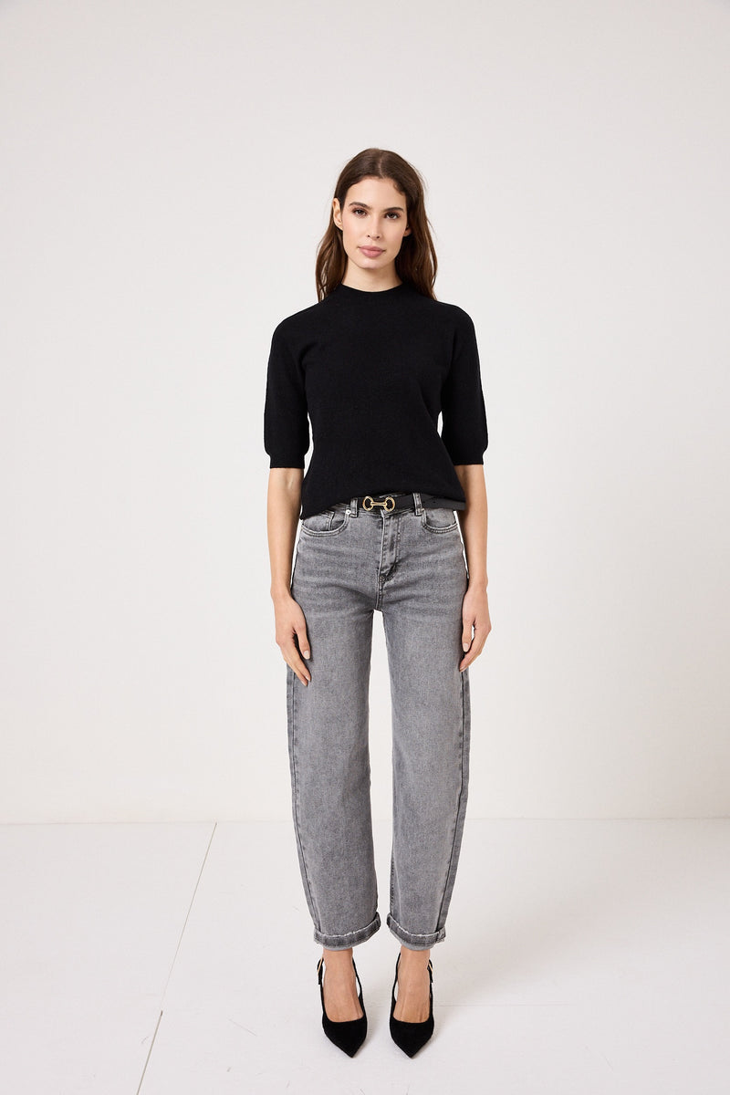 Maglia FEDERICA BI ( grigio antracite e nero )