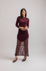 Gonna tricot e pizzo chantilly FEDERICA BI