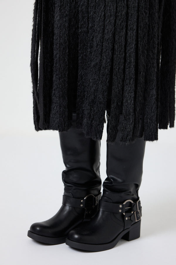 Anfibio nero borchiette FEDERICA BI