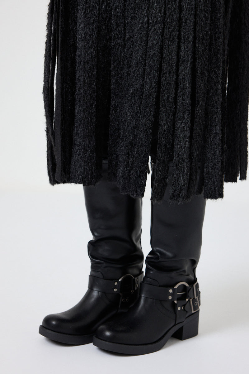 Anfibio nero borchiette FEDERICA BI