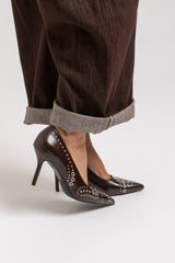Denim jeans cioccolato FEDERICA BI
