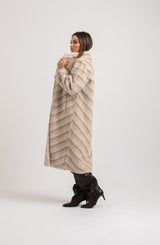 Ecopelliccia beige FEDERICA BI