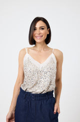 Top in paillettes FEDERICA BI ( due colori )