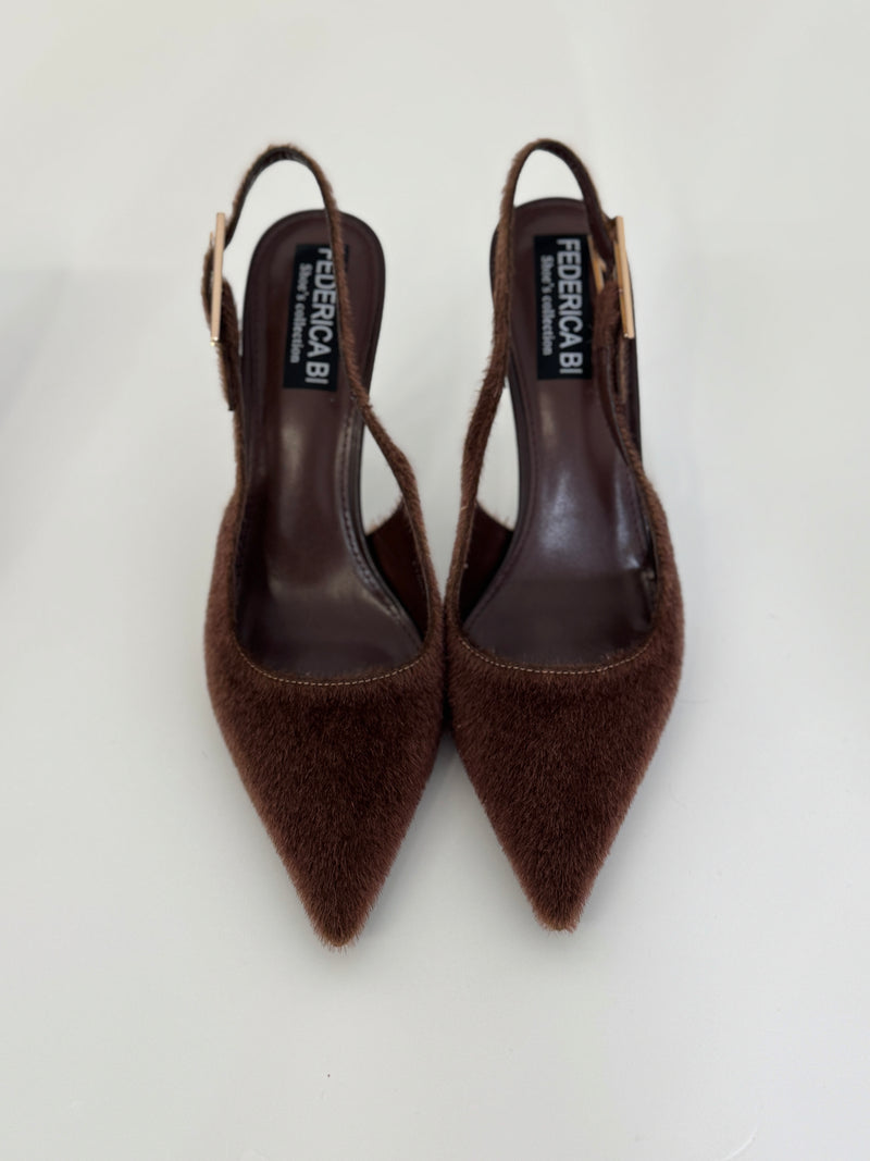 Sling back in ecocavallino FEDERICA BI ( vari colori )