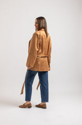 Giacca in suede FEDERICA BI