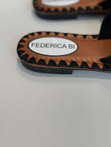 Sandalo nero FEDERICA BI