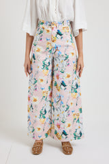 Pantalone in cotone rosa pastello FEDERICA BI