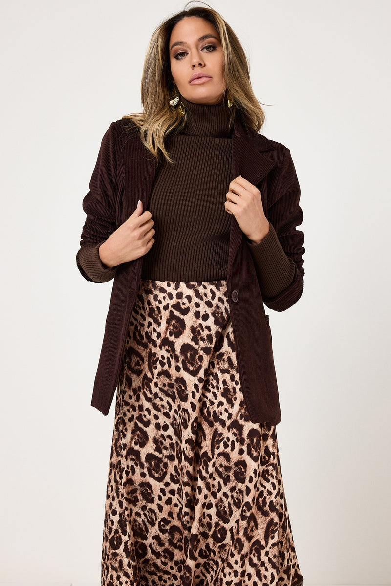 Gonna lunga stampa animalier FEDERICA BI
