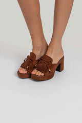 Zoccolo in ecosuede FEDERICA BI