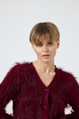 Cardigan in ciniglia FEDERICA BI ( due colori )