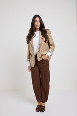 Pantalone in suede FEDERICA BI