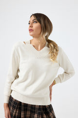 Maglia cut out lurex FEDERICA BI ( più colori )