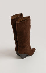 Stivale suede cioccolato FEDERICA BI