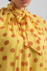 Camicia in chiffon pois FEDERICA BI (piu’ colori)