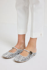 Ballerina argento in paillettes FEDERICA BI