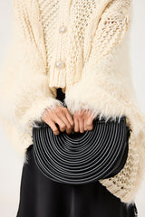 Cardigan treccia e ciniglia FEDERICA BI ( vari colori )