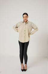 Camicia in denim e cristalli FEDERICA BI