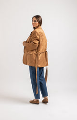 Giacca in suede FEDERICA BI