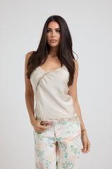 Top in raso e pizzo FEDERICA BI