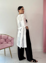 Kimono in pizzo bianco FEDERICA BI