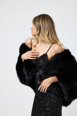 Abito nero in paillettes FEDERICA BI