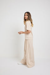 SET tuta leggera beige FEDERICA BI