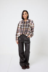 Camicia felpata tartan FEDERICA BI ( due colori )