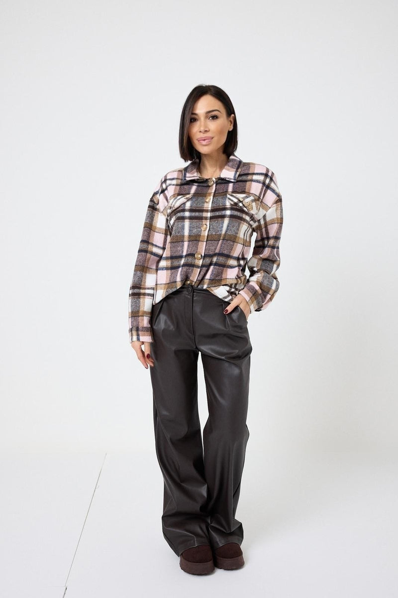 Camicia felpata tartan FEDERICA BI ( due colori )