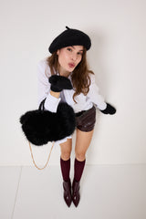 Guanti neri lurex FEDERICA BI