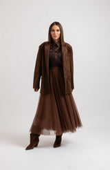 Giacca in suede FEDERICA BI