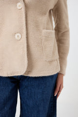 Blazer in ciniglia con spilla FEDERICA BI