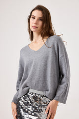 Maglia scollo V FEDERICA BI ( vari colori )