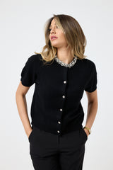 Cardigan collo gioiello FEDERICA BI ( vari colori )