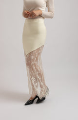 Gonna tricot e pizzo chantilly FEDERICA BI