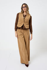 Gilet in velluto FEDERICA BI