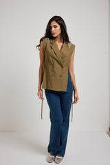 Gilet con spille gioiello FEDERICA BI