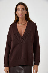 Maglia moro scollo FEDERICA BI