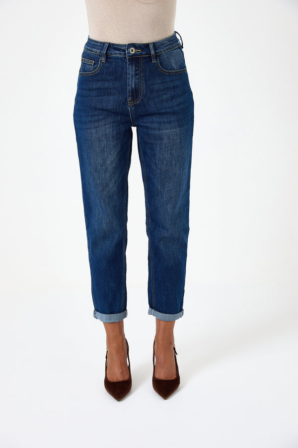 Denim blu mum fit FEDERICA BI