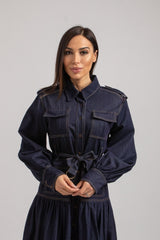 Abito FEDERICA BI in blu denim