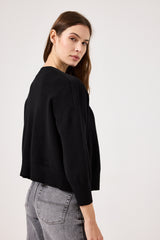 Cardigan nero FEDERICA BI