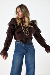 Camicia moro volant FEDERICA BI