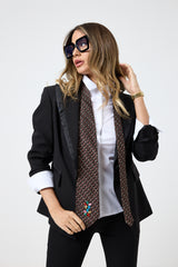 Cravatta in seta moro FEDERICA BI