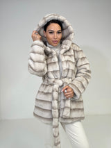 Ecovisone con cappuccio beige FEDERICA BI