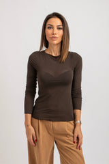 Maglia moro misto cachemire FEDERICA BI
