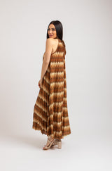 Abito lurex LAVINIA bronzo BY FEDERICA BI